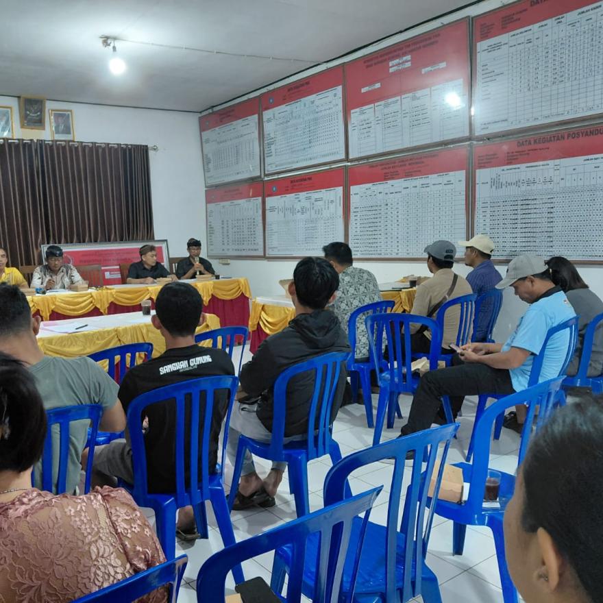 Rapat Persiapan Penyelenggaraan Pordes Desa Sangkan Gunung Tahun 2025